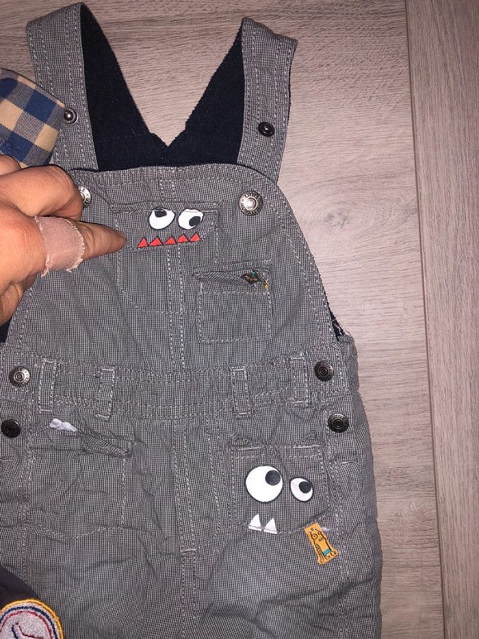 Chemise col roulé pantalon salopette - photo numéro 5