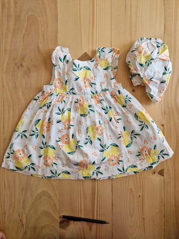 Robe + blommer assortis Sergent Major 12 mois