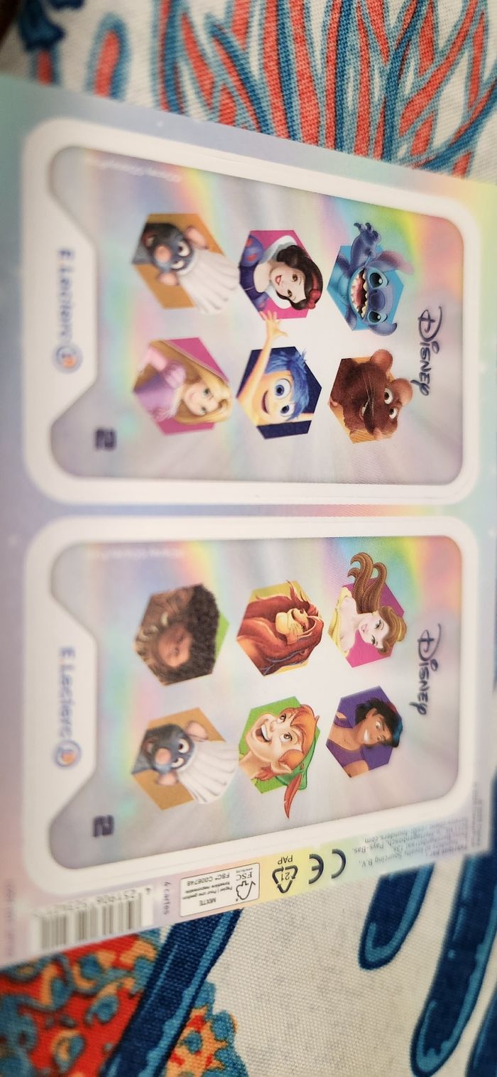 Cartes disney leclerc 2025