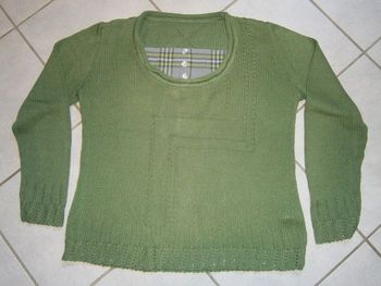 Pull fin ML vert Taille 40/L