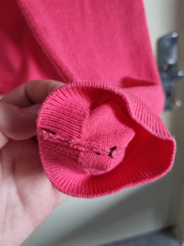 Sweat Pull over col V Tommy Hilfiger rose Femme taille xxs - photo numéro 10