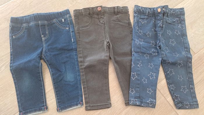 Lot 3 pantalons jeans