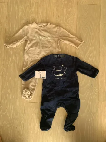 Lot de deux pyjamas hivers