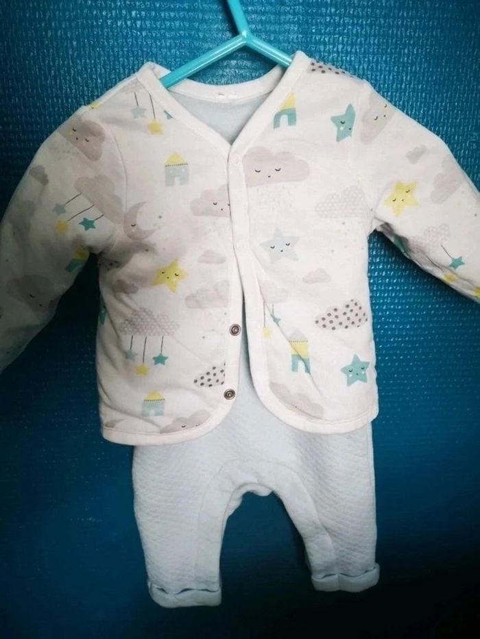 Lot 9 pièces thème nuages étoiles