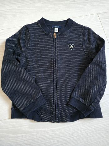 Gilet zippe 8 ans fille neuf