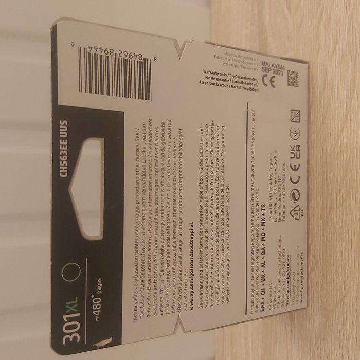 Cartouche d'encre d'imprimante de grande capacité hp 301 XL - Noire- - photo numéro 2