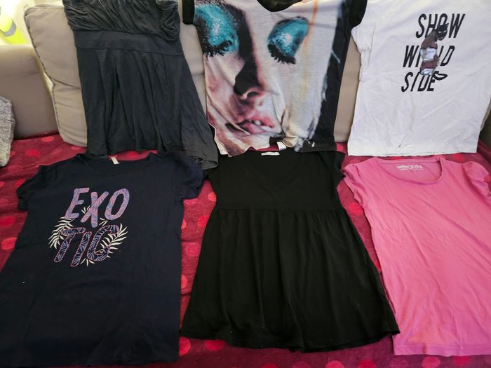 T-shirt lot femme taille S - photo numéro 9