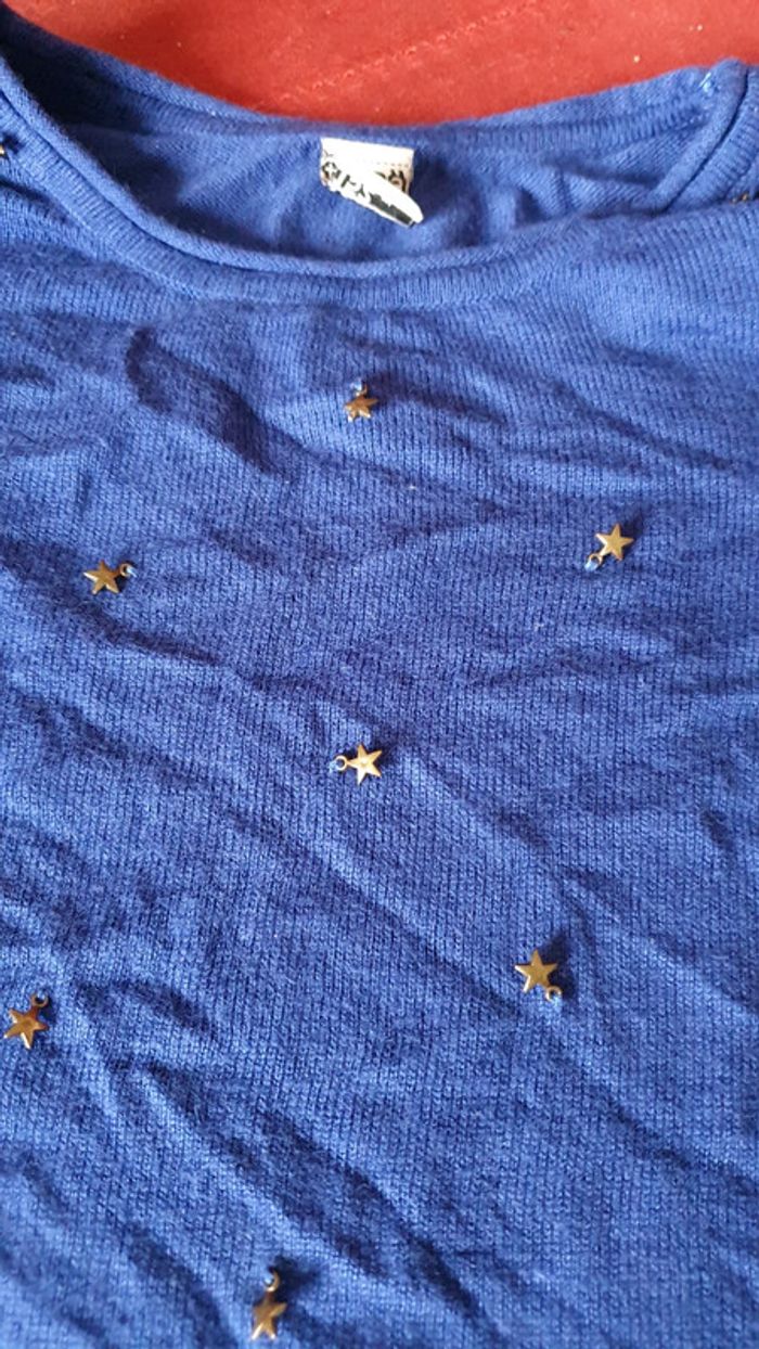 Pull fille avec étoiles 13 ans Tape à l'œil Tao - photo numéro 2