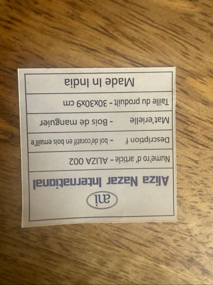 Saladier en bois de manguier - photo numéro 3