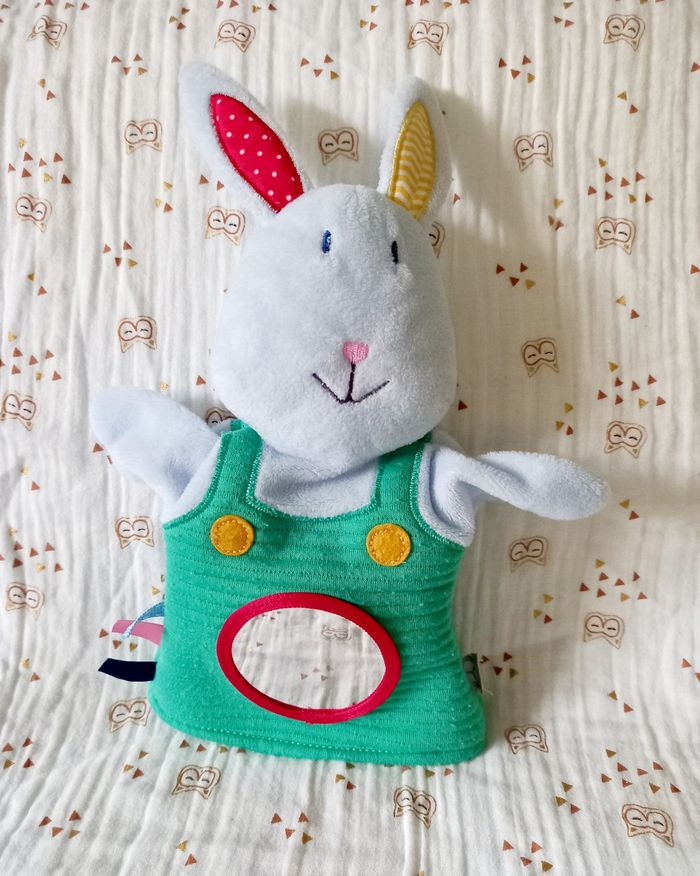 Marionette doudou lapin Oxybul