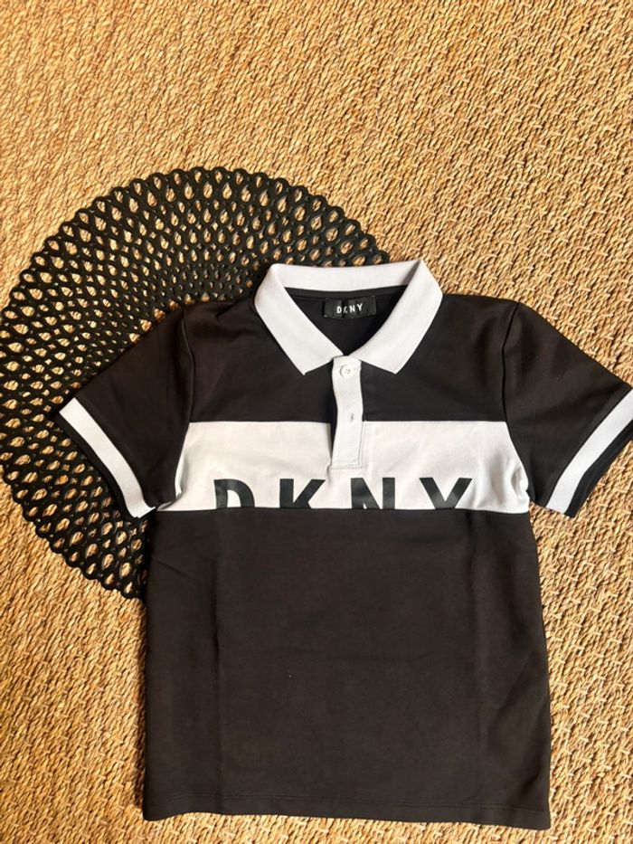Polo noir blanc dkny