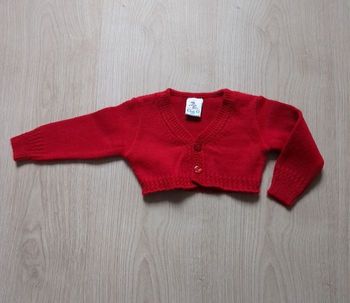 Boléro Cha-O Baby 3 mois rouge