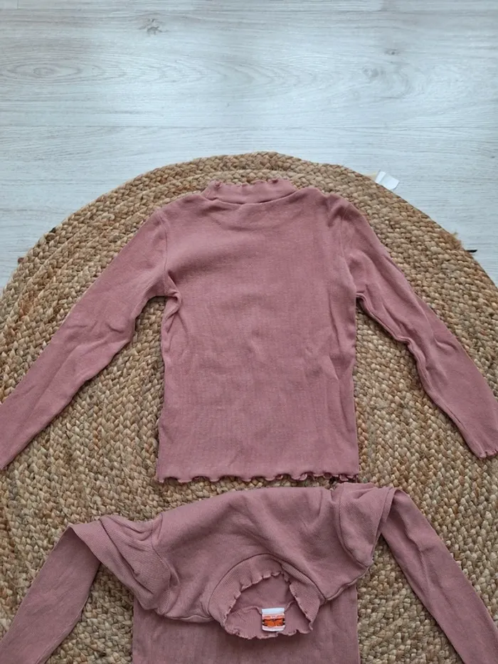 Lot de sous-pull rose TAO 8 ans 128 cm - photo numéro 6