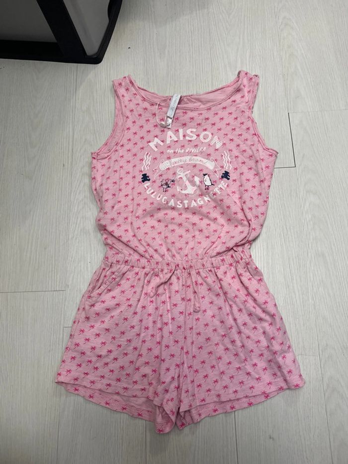 Combishort, rose, Lulu castagnette, 12 ans neuf