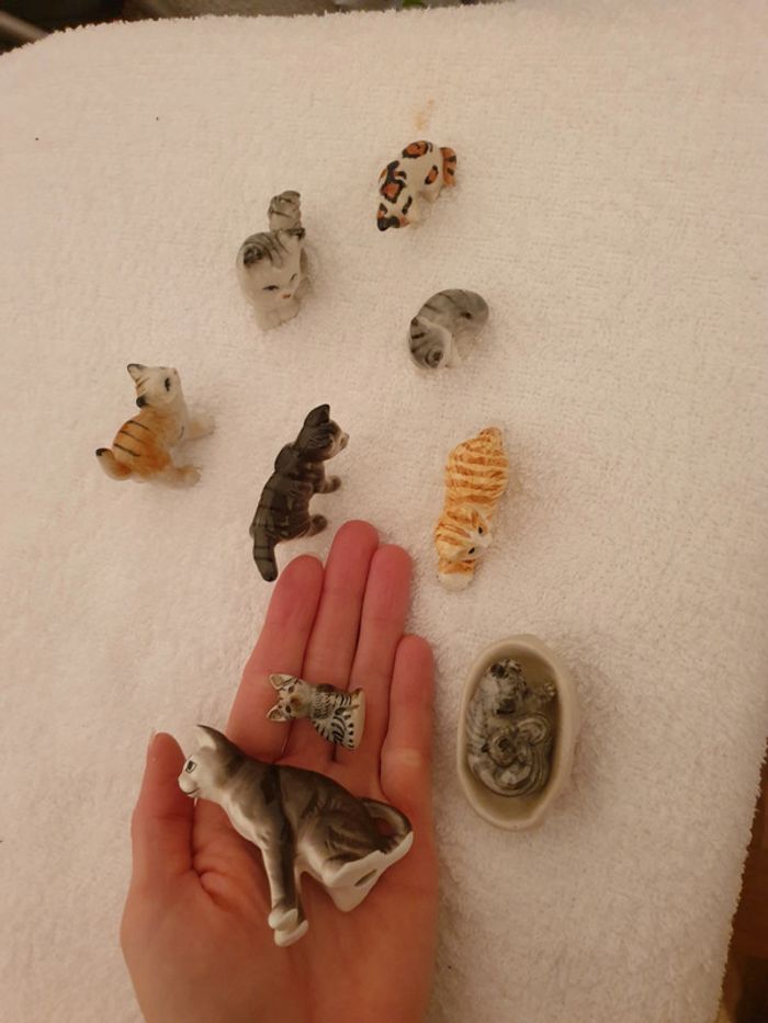 Lot Magnifiques chats porcelaine - photo numéro 2