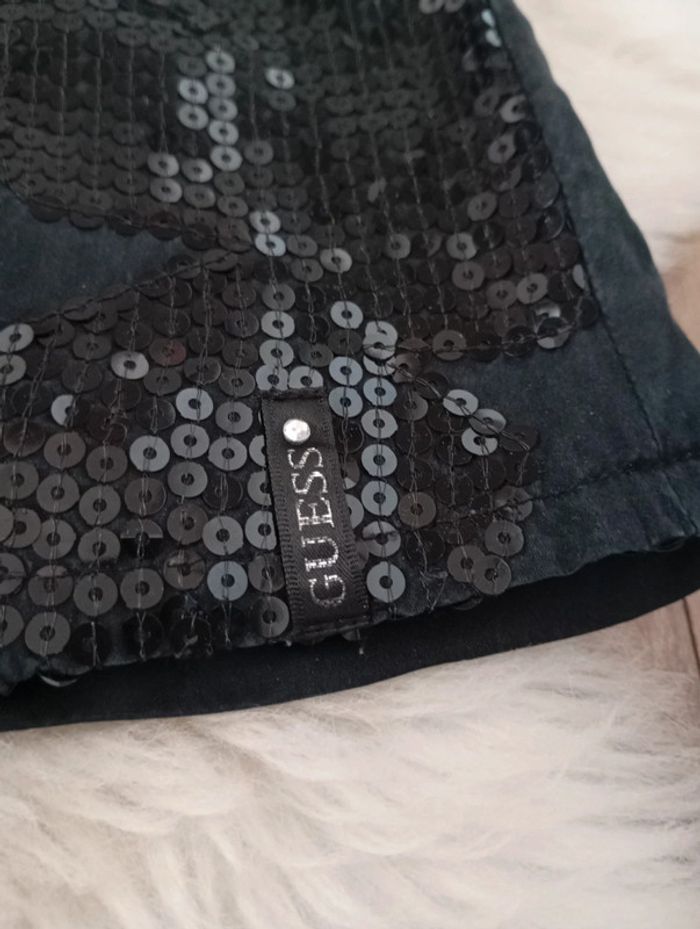 Guess 🎄 robe chic sequin étoile noël 7/8 ans - photo numéro 2