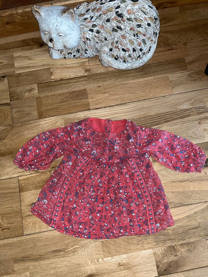 Blouse fleurie liberty TAO très bon état 3mois/59cm