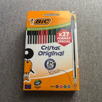 27 stylos BIC Cristal original (NEUF)