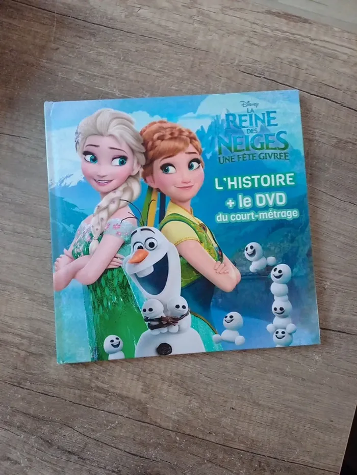 Livre + dvd reine des neiges