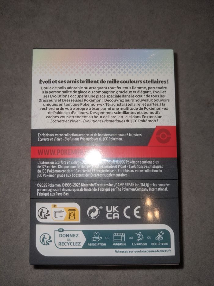 Pokémon bundle EV8.5 évolutions prismatiques neuf scellé - photo numéro 3