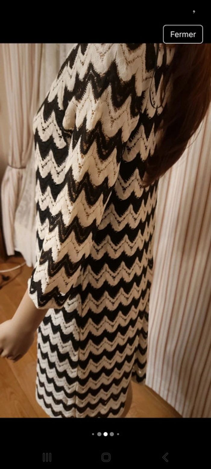 Robe Esprit Fr XL noir et blanc en parfait état - photo numéro 7