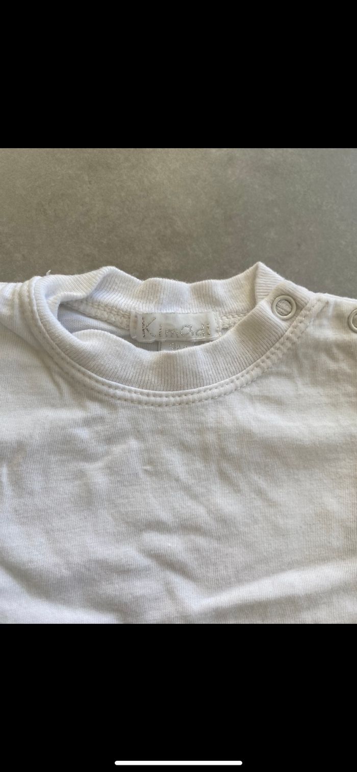 Tee shirt manches courtes mixte 3 mois - photo numéro 4