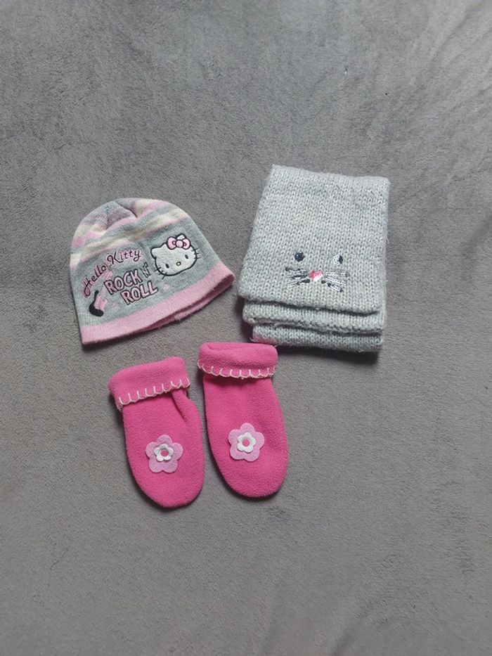 Lot echarpe gant bonnet