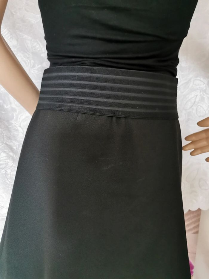 Ceinture large noir élastique. Taille 83 cm - photo numéro 4
