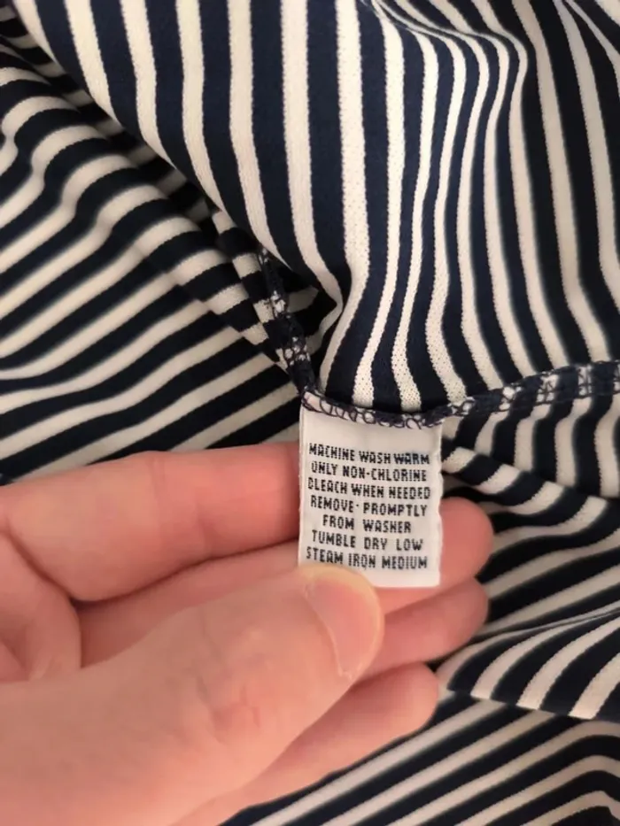 Polo Ralph Lauren Golf homme taille XL marinière rayures fines logo blanc - photo numéro 13