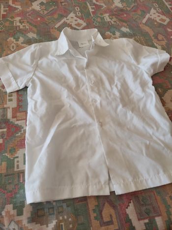 chemisette blanche manche courte 5 ans