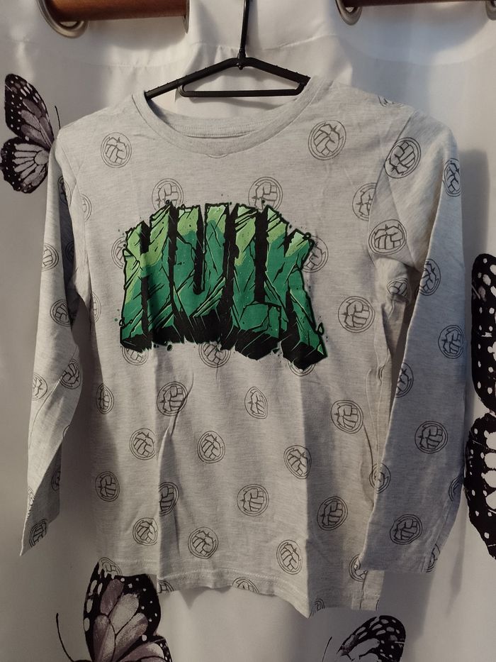 T shirt Hulk 7/8ans