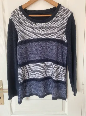Pull épais bleu marine