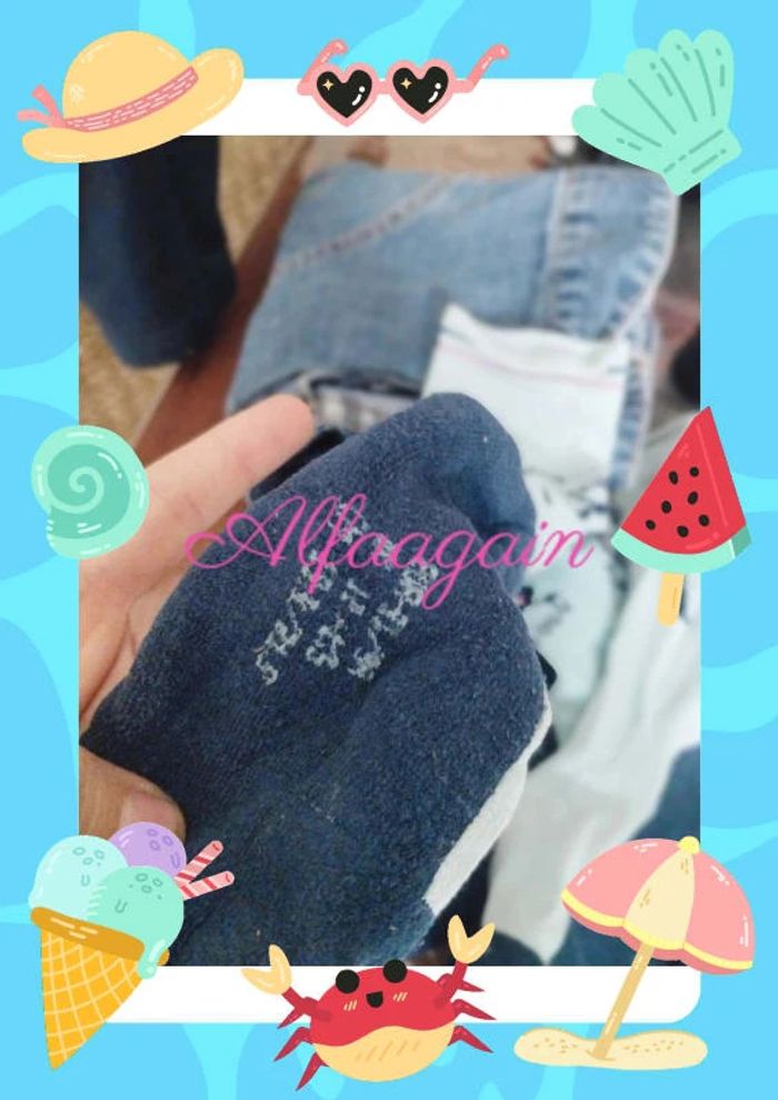 Lot paires de chaussettes équitation bleues 31/34 - photo numéro 4