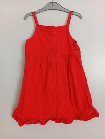 Robe rouge 4ans