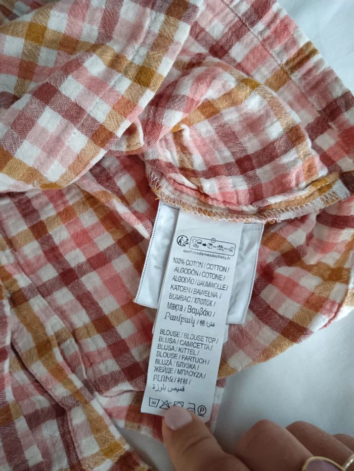 Blouse Kiabi gaze de coton 12 mois - photo numéro 5