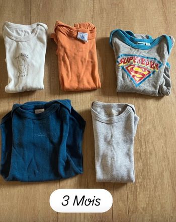 Body manches courtes 3 mois