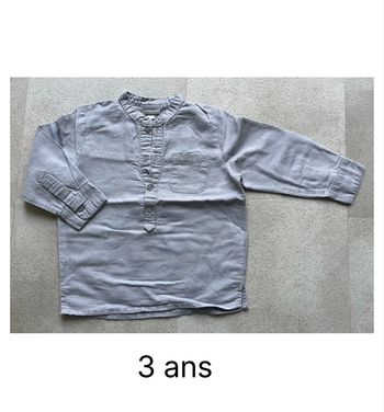 Chemise 3 ans
