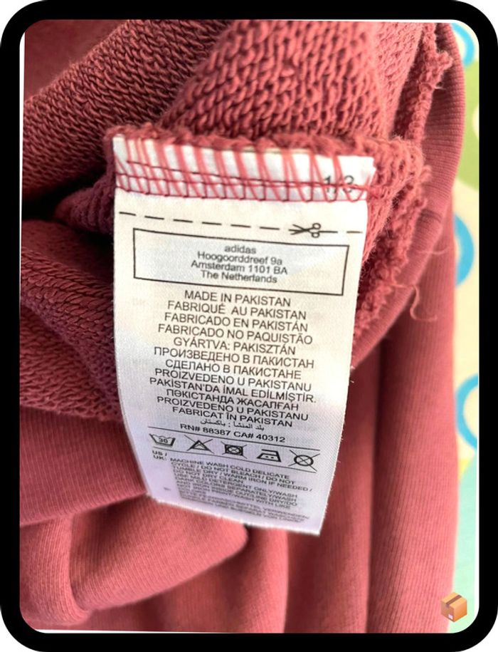 Sweat Adidas Originals – Homme – Taille M – Bordeaux – Comme neuf - photo numéro 5