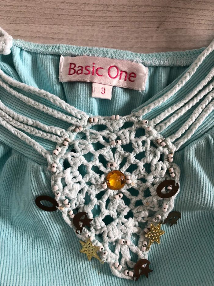 BB-Top à bretelles fantaisie (crochet, perles et breloques) T 38/40 - photo numéro 8