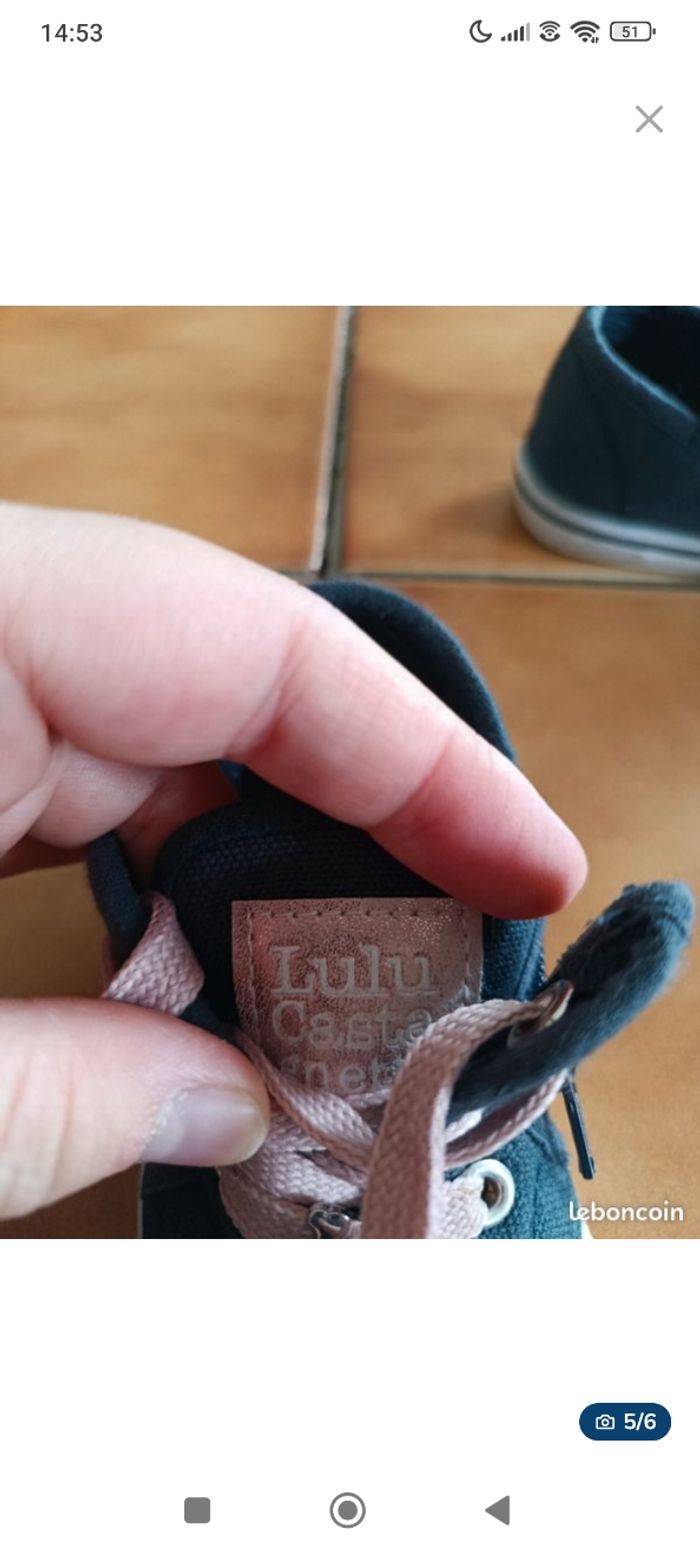 Chaussures bleues lulu castagnette pointure 22 - photo numéro 5