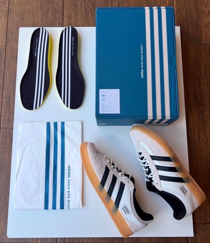 Bad Bunny x Adidas gazelle indoor Benito. Taille 40 2/3 (7.5us). Totalement neuves ! - photo numéro 4