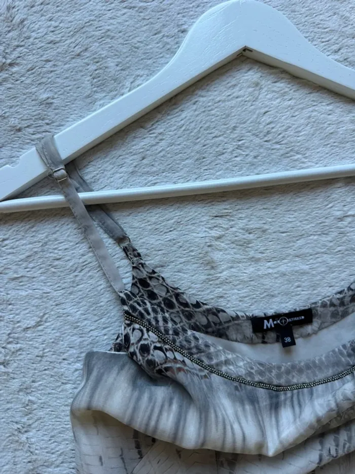 Robe longue occasion cocktail effet crocodile - photo numéro 5