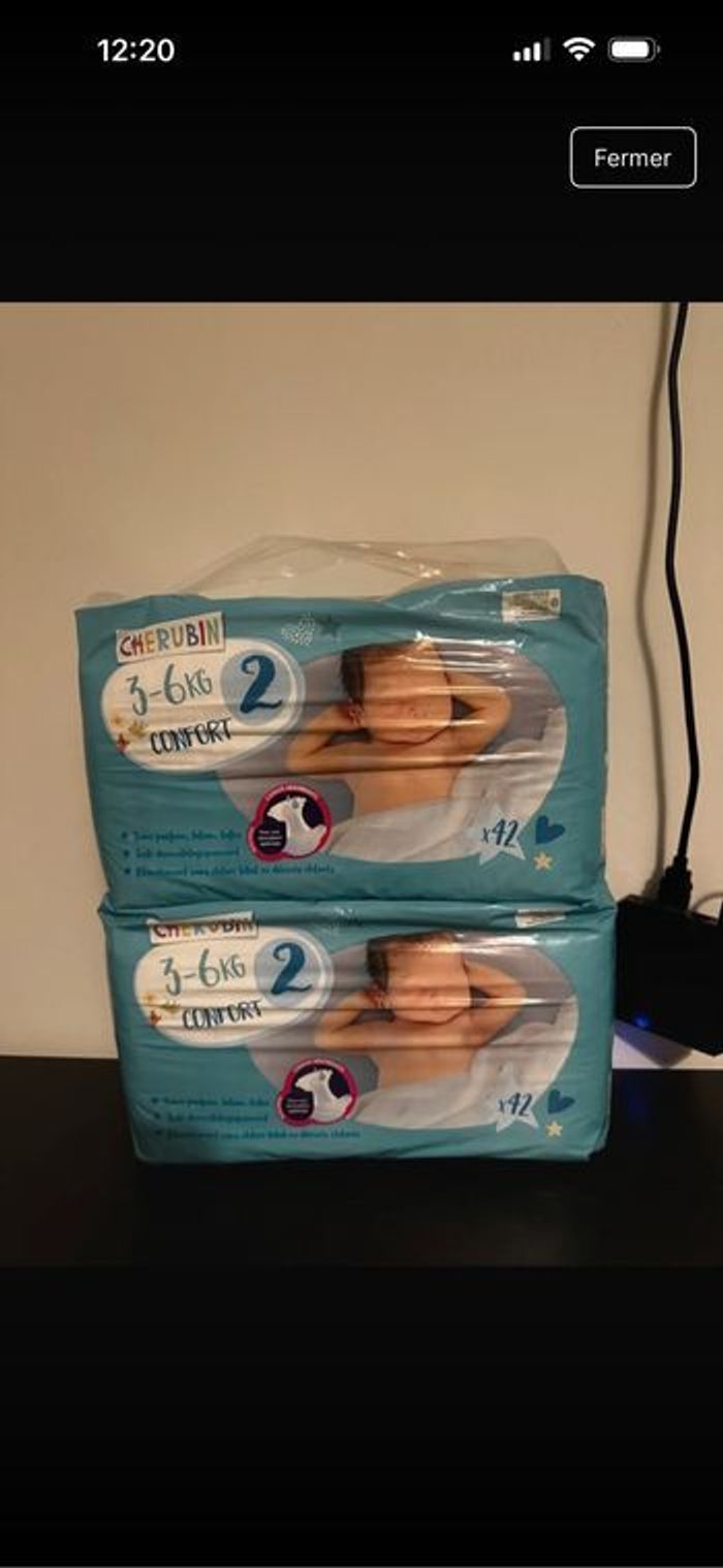 2 paquets de couches T2