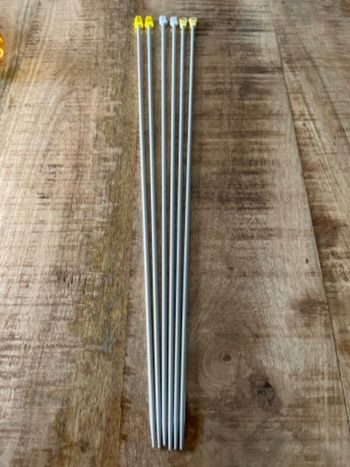 Aiguilles à tricoter métal