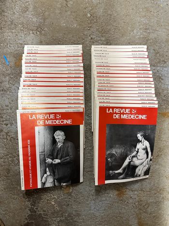 Lot de revues médecine thérapeutique tomme 23