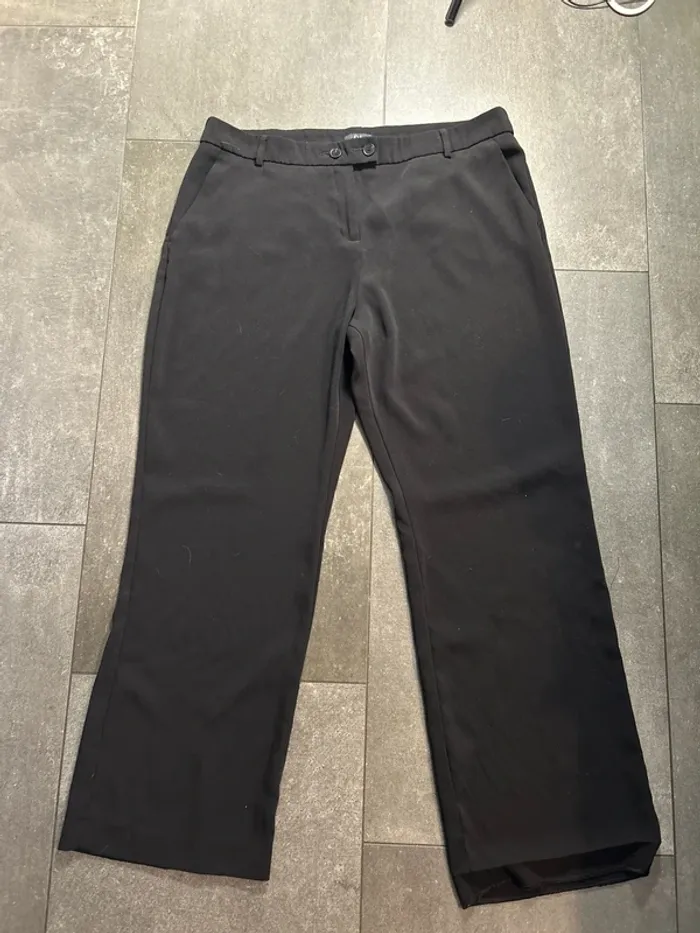 Pantalon noir large taille 48 c&a