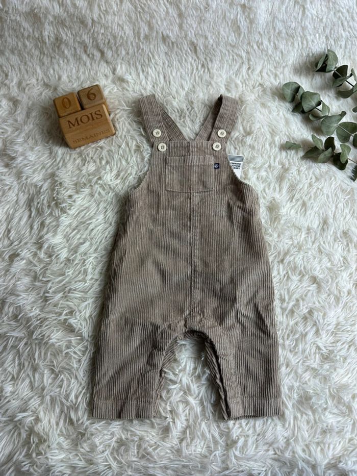 salopette velours cotele petit bateau taille 6 mois