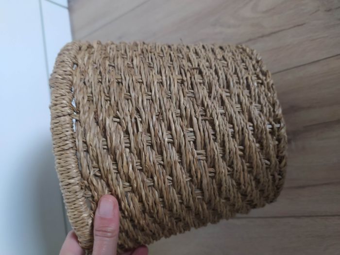 Panier en osier jute beige - photo numéro 6