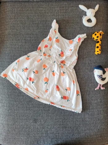 Robe habillée dos croisé fille 4 ans