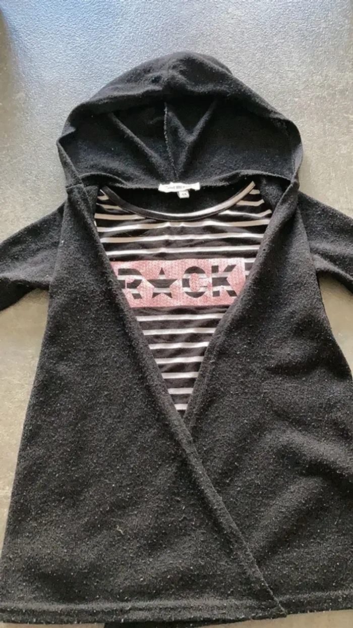 Teeshirt gilet fille 4 ans - photo numéro 2